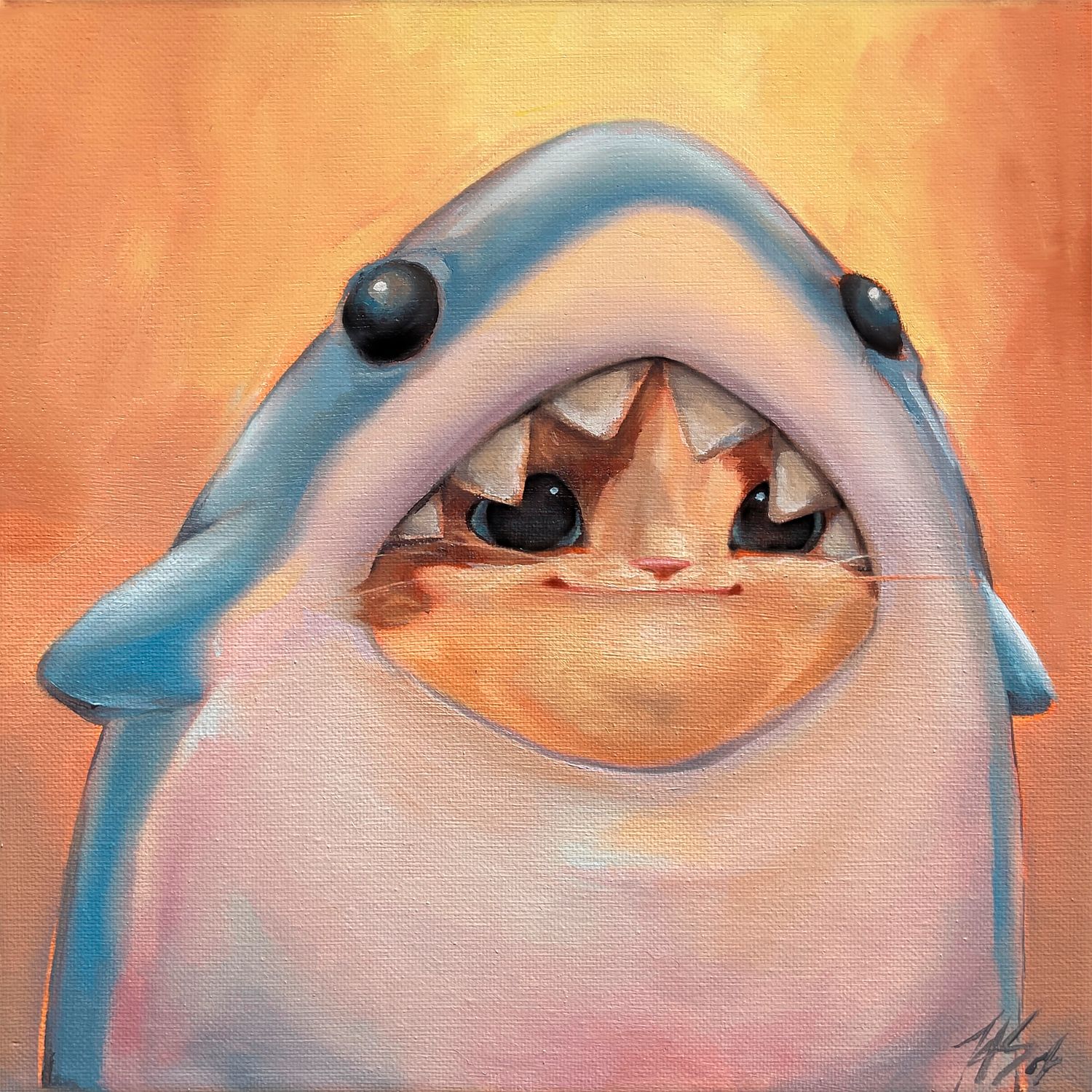 Handsome Shark Pop Cat